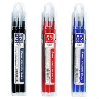  Set 3c Ruột Ngòi Bút Bi Xóa Được Frixion Pilot Nhật Bản LFBKRF30EF3 0.5mm LFBKRF30F3 0.7mm 
