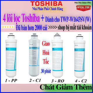 Combo lõi lọc toshiba số 1 f-1643-pp, lõi số 2 f-1643-c1, lõi số 3 f-1643-ro, lõi số 4 f-1643-c2 dành cho twp-w1643sv