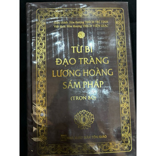 Sách - Kinh Lương Hoàng Sám Pháp (Bìa da)