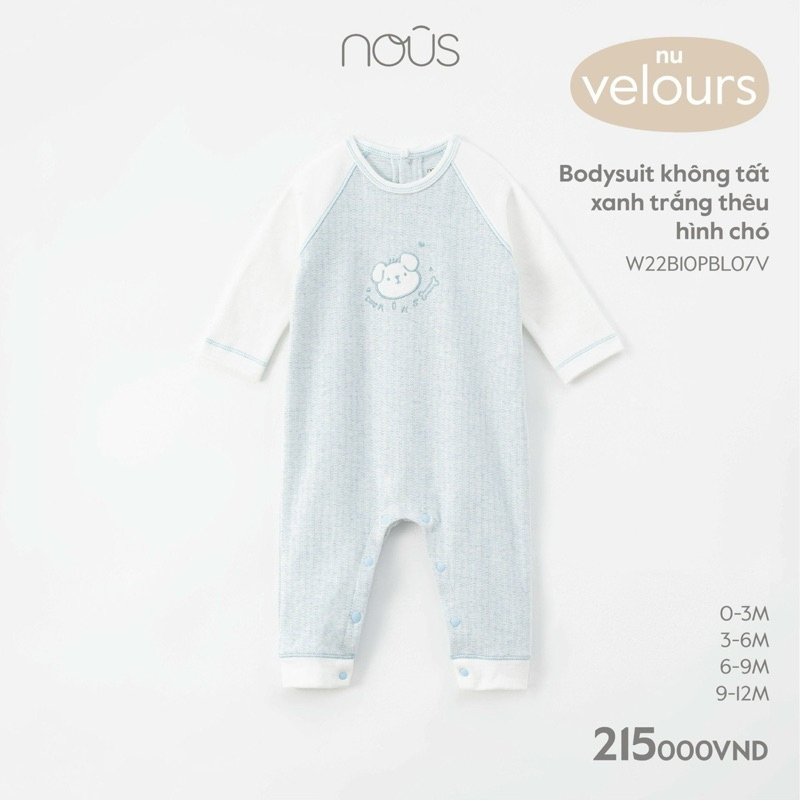 Body thu đông nous cho bé, mềm mại, dịu êm cho bé 0-12M