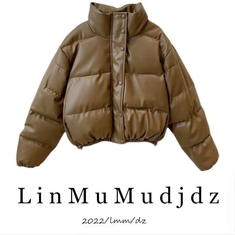 ÁO KHOÁC PHAO DA TRƠN DÁNG NGẮN NAM NỮ CAO CẤP LOẠI 1