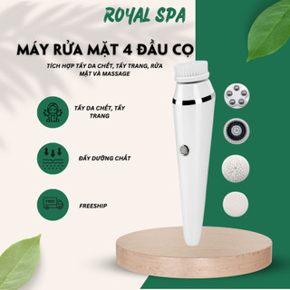 Máy rửa mặt 4 trong 1 đa chức năng tẩy trang, tẩy da chết, rửa mặt và massage - Royal Spa