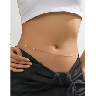 Dây eo đơn hạt đơn giản vòng eo thắt lưng xích phụ kiện eo đơn hạt đơn giản bellychain