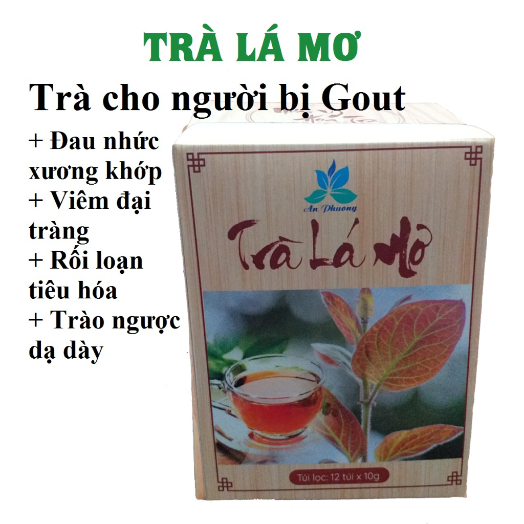 Trà Lá Mơ lông cho người bị Gout đau nhức và rối loạn tiêu hóa Trà An Phương