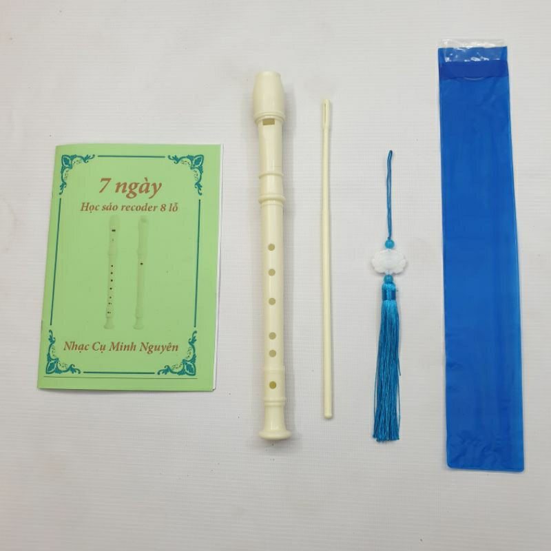 Sáo dọc recoder 8 lỗ chất lượng kèm sách hướng dẫn