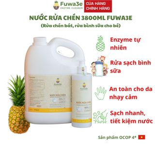  Nước rửa bát hữu cơ Fuwa3e organic Enzyme sinh học  an toàn cho bé bảo vệ da tay,can to tiết kiệm 