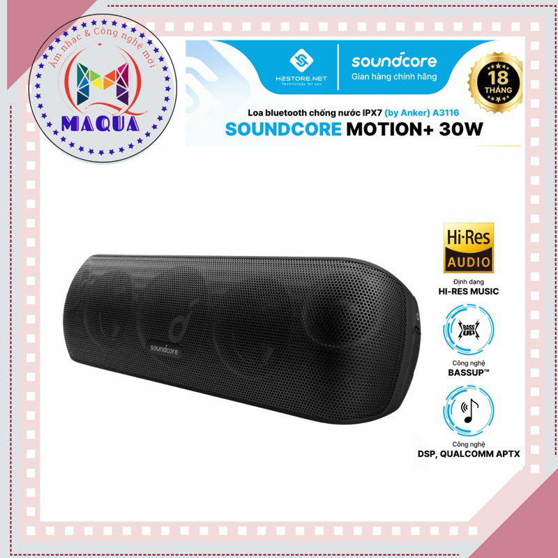 Loa Bluetooth Anker Soundcore Motion+ 30W - A3116 ( hàng like new fullbox)