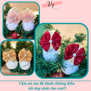 Giầy cho bé sơ sinh vy design. giầy bé gái chất tự nhiên êm mềm, giầy handmade cho bé, giầy công chúa bé gái