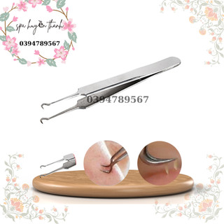 Nhíp gắp mụn đầu đen,mụn cám, sợi bã nhờn | nhíp gắp mụn đầu cong