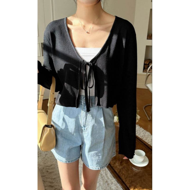 SET ÁO KHOÁC + ÁO 2 DÂY CROPTOP. (Size lớn bigsize 55kg-95kg).