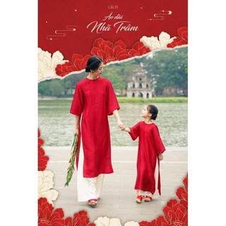 Sét áo dài giá đình đẹp xinh xắn 🍒FREESHIP🍒 Áo dài thiết kế giá rẻ chuẩn cao cấp