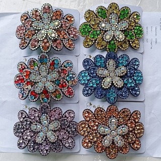  Kẹp tóc đính đá pha lê lấp lánh size lớn 10cm cho tóc nhiều cực sang 
