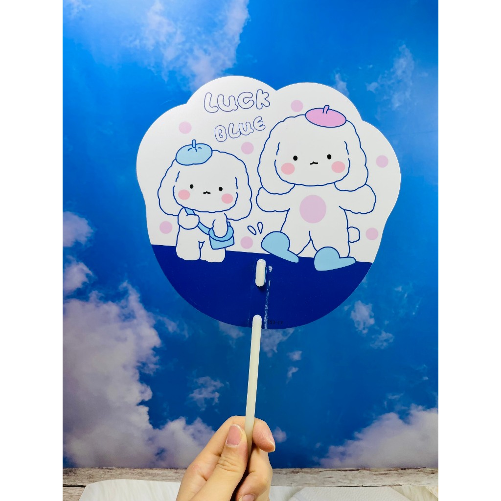 Quạt Cầm Tay Gấu Dâu, Quạt Nhựa Cầm Tay Hoạt Hình Dễ Thương, Quạt Black Pink, Quạt Mo Thơm, Quạt Đôrêmon