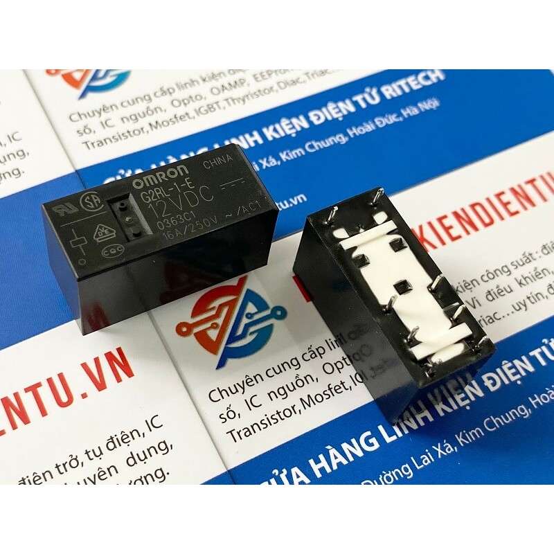 Rơ le 8 chân G2RL-1-E-12VDC 16A 250VAC hãng OMRON chuẩn xịn