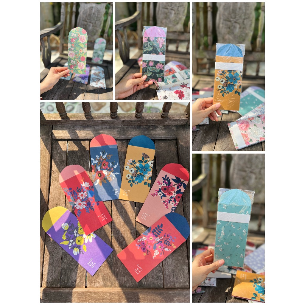 Lì xì Tết Thiết Kê Gác Xép độc đáo, xinh xắn - Giấy Kraft nhật trắng cao cấp in sắc nét