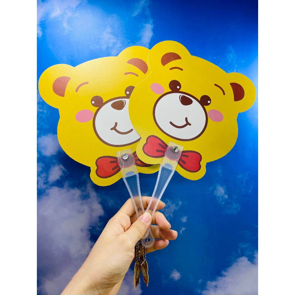 Quạt Cầm Tay Gấu Dâu, Quạt Nhựa Cầm Tay Hoạt Hình Dễ Thương, Quạt Black Pink, Quạt Mo Thơm, Quạt Đôrêmon