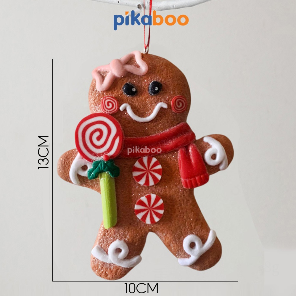 Ngôi nhà đèn, bánh gừng bé trai bé gái Pikaboo, làm quà tặng cho bé nhân dịp Giáng sinh Noel, chất liệu cao cấp đẹp mắt