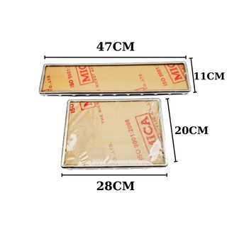 Khung biển số xe ô tô có tấm nhựa mica,ốc vít đầy đủ ,nhiều kích thuớ cho cả biển số mới và cũ