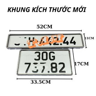khung biển số cho xe ô tô đủ loại kích thước dễ dàng lắp đặt tại nhà đầy đủ phụ kiện đi kèm