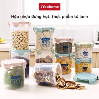 Hộp nhựa đựng thực phẩm JYoohome An toàn cho sức khoẻ, Hộp đựng hạt, đồ ăn tủ lạnh trữ đông