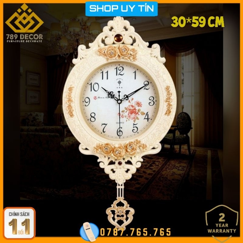 Đồng Hồ Treo Tường Trang Trí Phong Cách Châu Âu Hiện Đại TC-2741