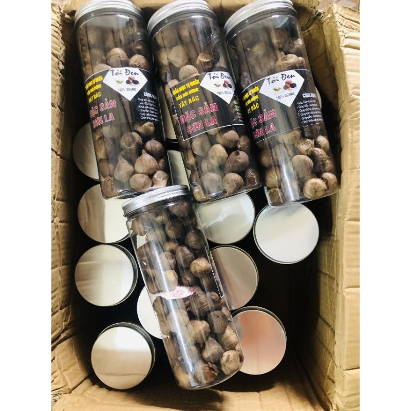 Tỏi Đen Cô Đơn Sơn La đóng hộp 500Gram