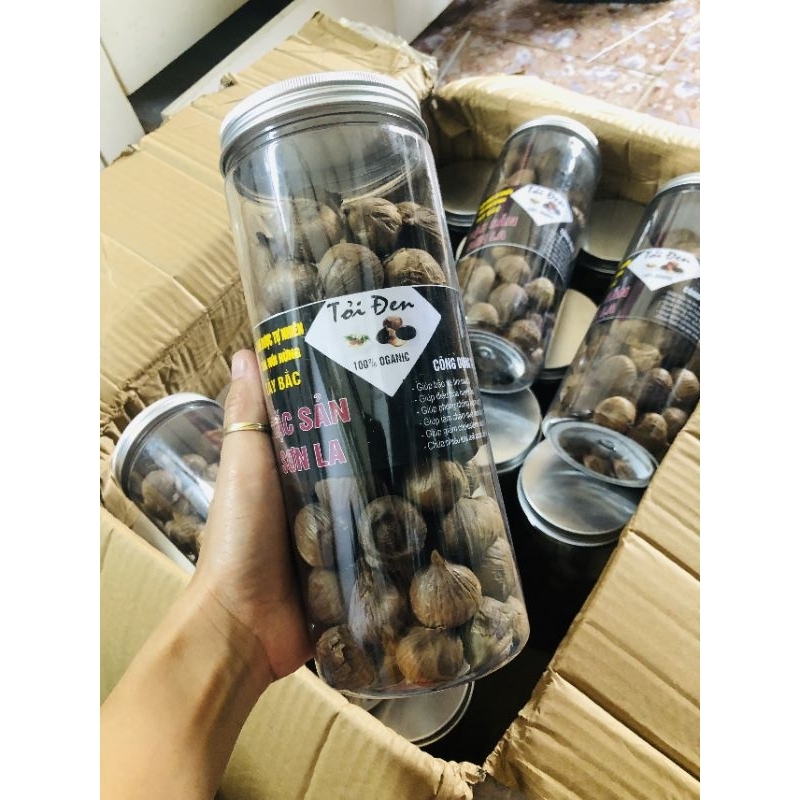 Tỏi Đen Cô Đơn Sơn La đóng hộp 500Gram