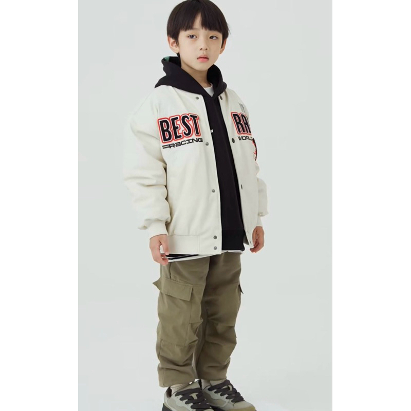 Áo khoác Bomber màu Be chữ Best Race