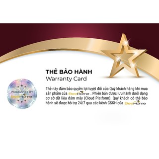 Thẻ bảo hành điện tử sản phẩm shop Beehome Hà Nội, bảo hành 6 tháng