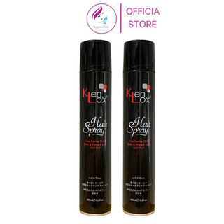 Gôm xịt tóc Kenlox Hair Spray tạo nếp siêu dưỡng 400ml