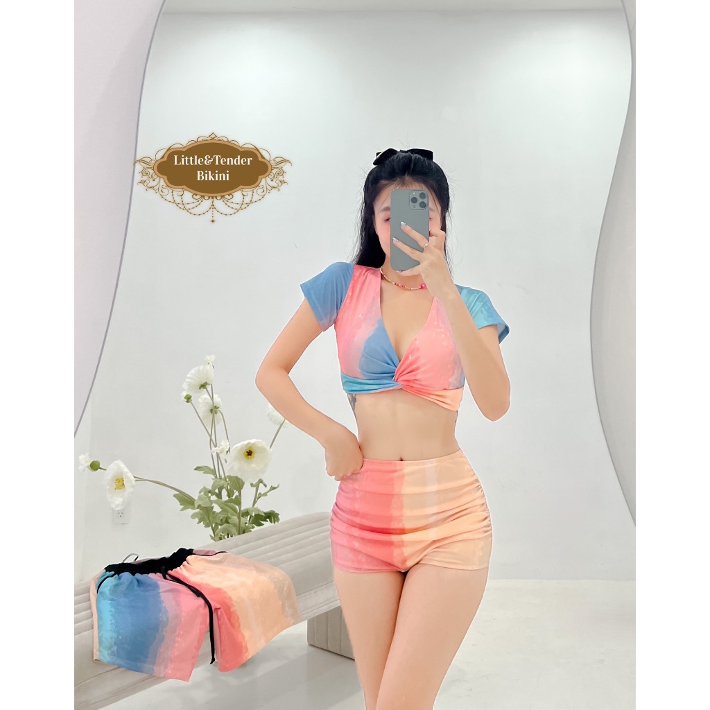 Set cặp nam nữ loang màu nước