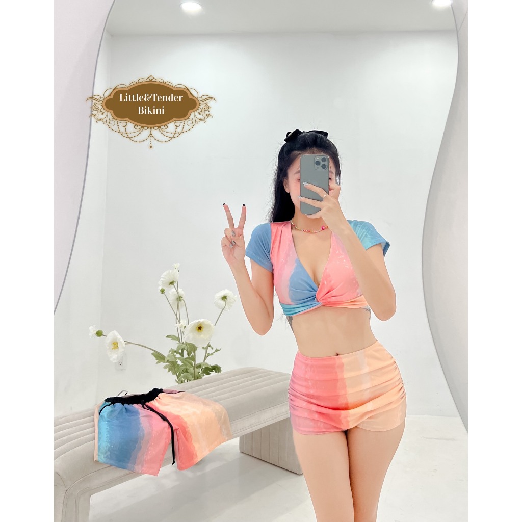 Set cặp nam nữ loang màu nước