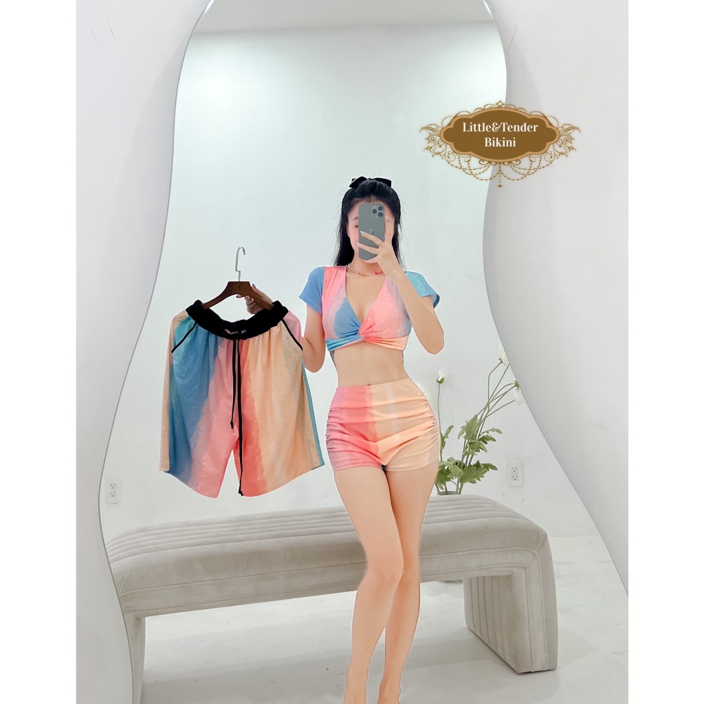 Set cặp nam nữ loang màu nước