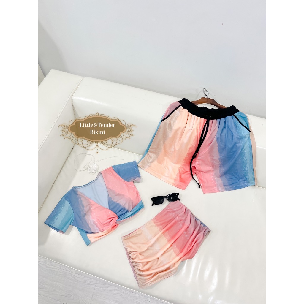 Set cặp nam nữ loang màu nước