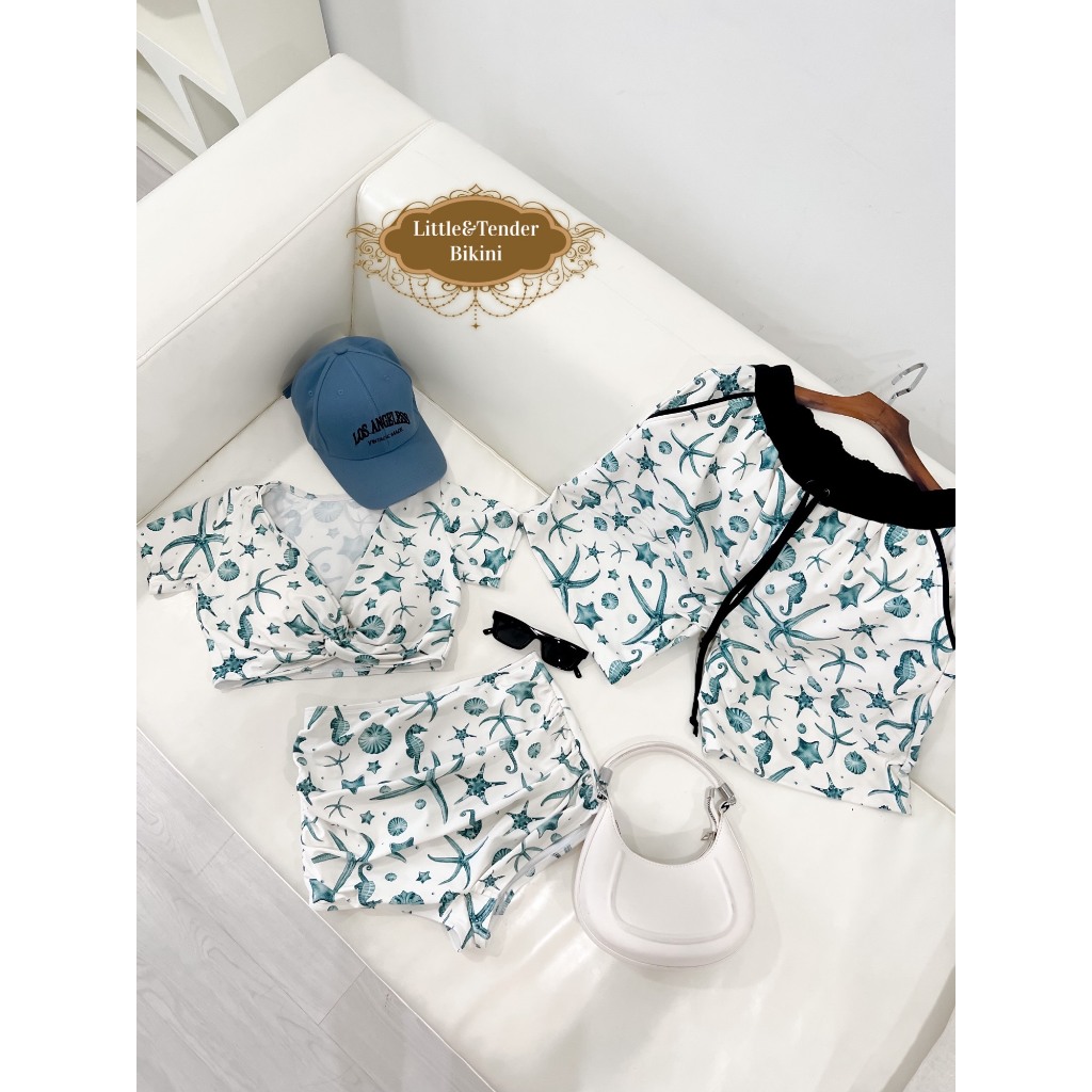 Set cặp nam nữ màu tiểu hải mã