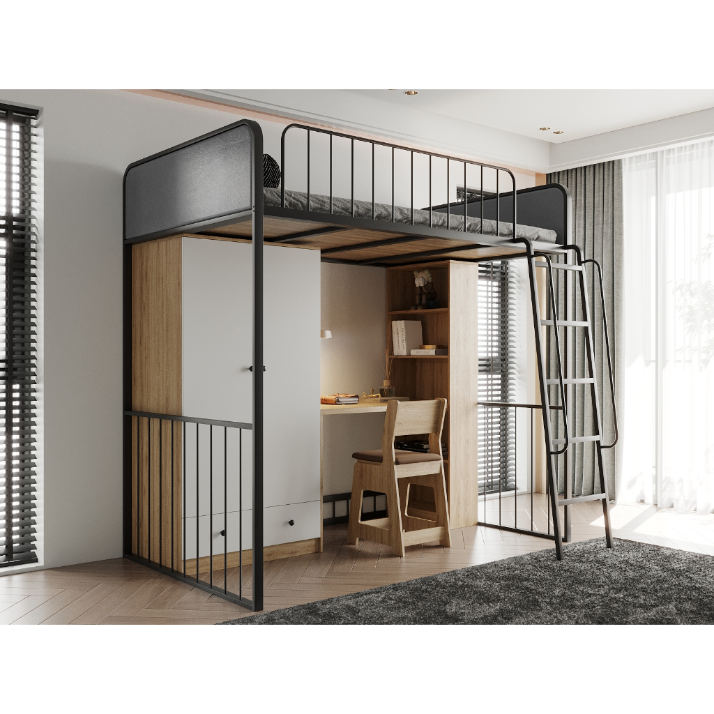 Giường tầng bằng sắt cho phòng trọ sinh viên, chung cư mini GT6824