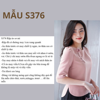 RẬP GIẤY A0 ÁO S376 (KHÔNG CẮT SẴN)