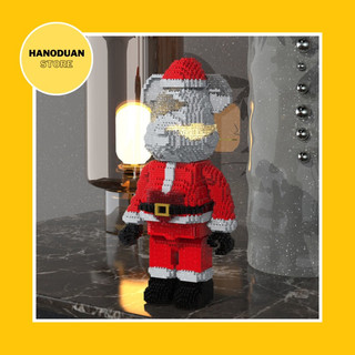 Xếp hình santa claus bearbrick 400% - xếp hình noel giáng sinh - không hộp - hanoduan store