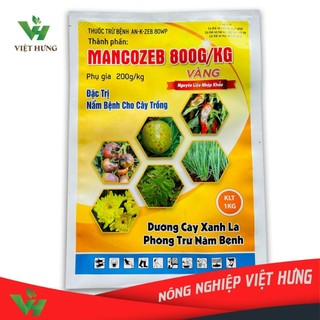 Thuốc trừ bệnh cây Mancozeb vàng gói 1kg