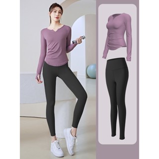 Set đồ tập gym, yoga, pilates dài tay nhẹ nhàng, mềm mịn, thoáng mát