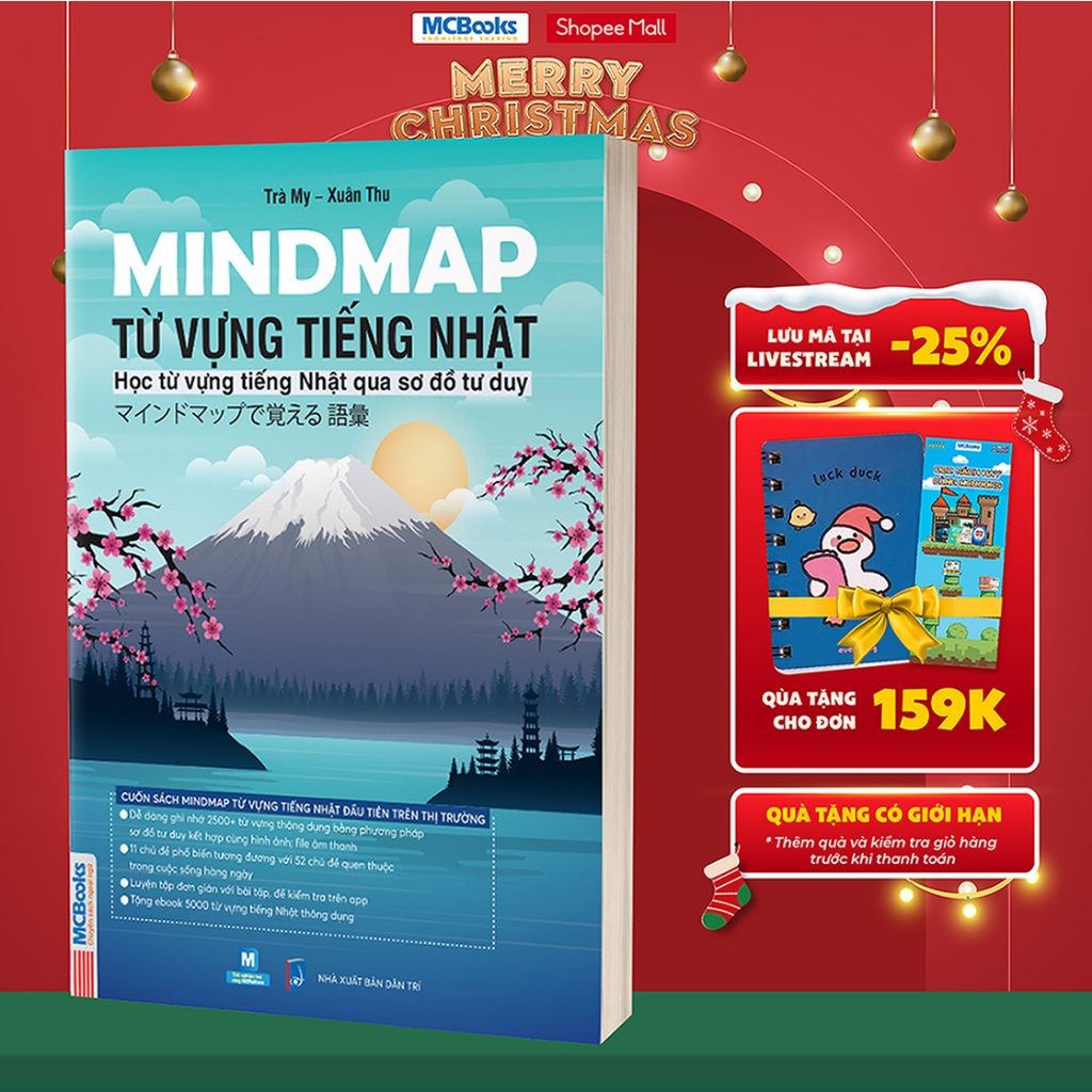 Sách - Mindmap Từ vựng tiếng Nhật - Học từ vựng tiếng Nhật qua sơ đồ tư duy