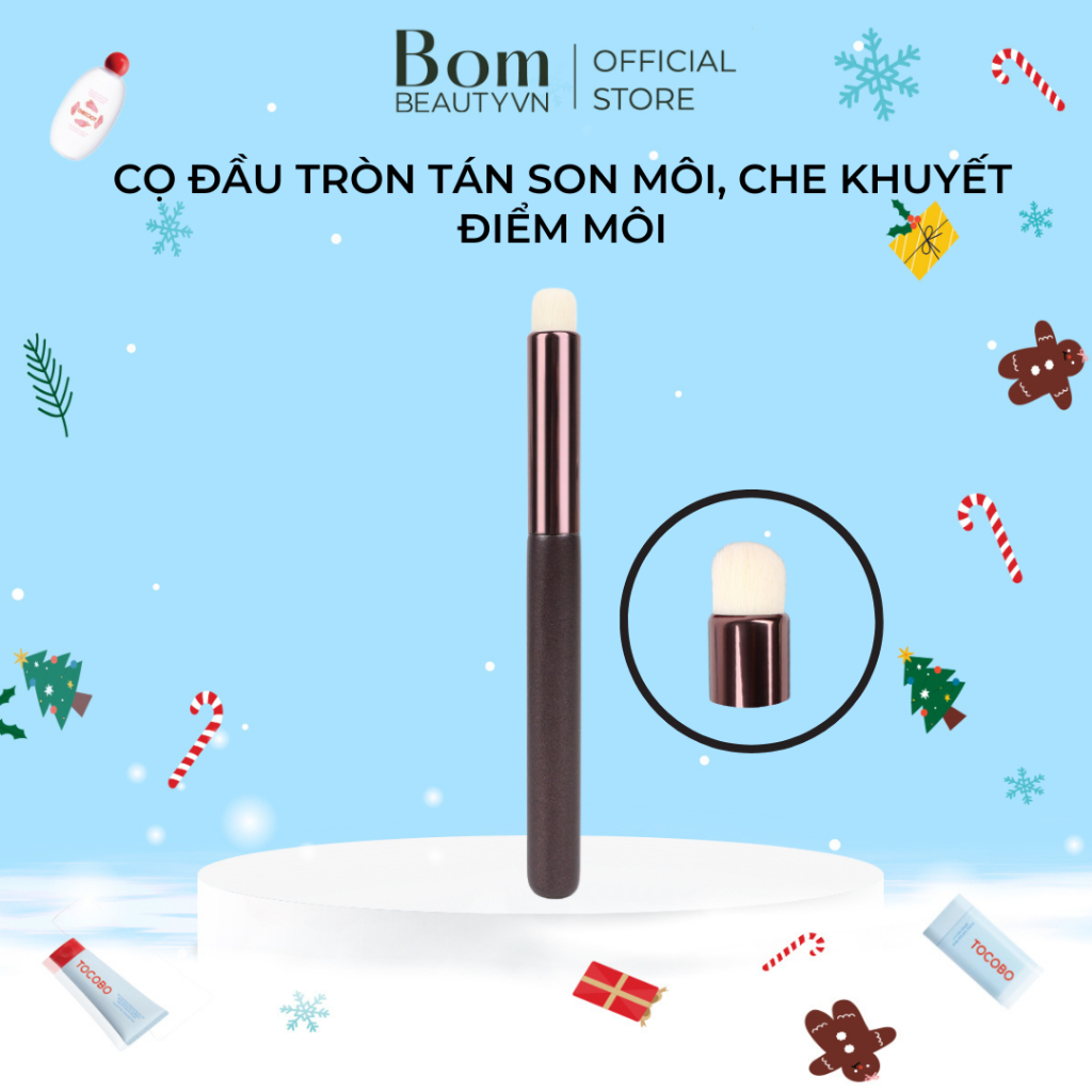Cọ Đầu Tròn Tán Son Môi, Che Khuyết Điểm Môi