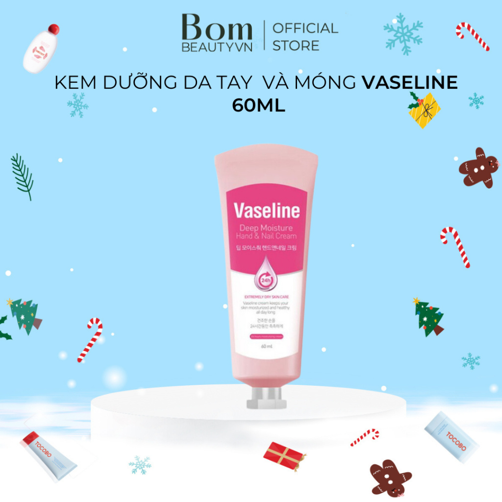 Kem dưỡng da tay và móng Vaseline 60ml -BOM BEAUTY VN Phân Phối Chính Hãng
