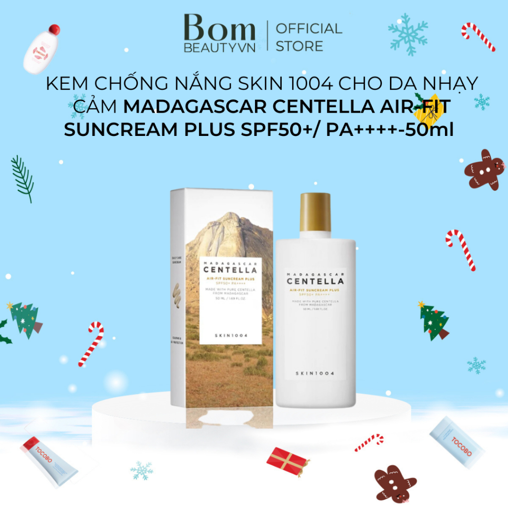 Kem Chống Nắng Skin1004 Cho Da Nhạy Cảm Madagascar Centella Air-Fit Suncream Plus SPF50+/ PA++++-50ml(07/2026)