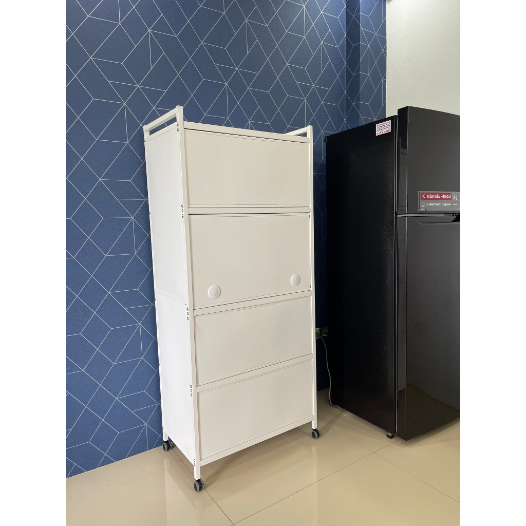 Tủ Bếp RIMAX KDN61 Ngăn Hộc Lớn Giải Pháp Tối Ưu Không Gian Chất Thép Carbon Sơn Tĩnh Điện Chống Han Gỉ - Hàng Nhập Khẩu