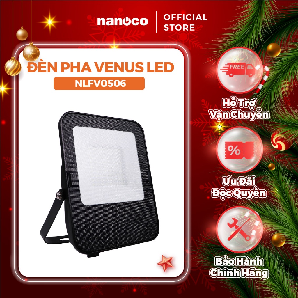 Đèn Pha LED Nanoco chống nước 20W/ 30W/ 50W - Ánh sáng trắng, trung tính, vàng