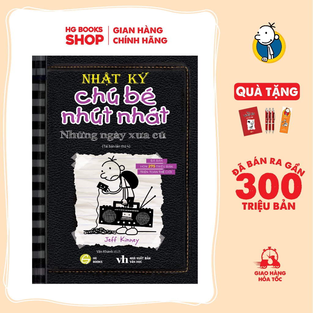 Sách Nhật Ký Chú Bé Nhút Nhát - Diary Of A Wimpy Kid: Tập 10: Những Ngày Xưa Cũ. Bản Tiếng Việt. Đã Bán 300 Triệu Bản