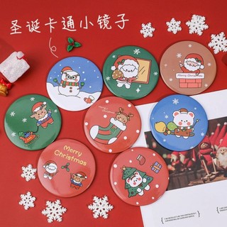 Gương mini cầm tay noel, quà tặng giáng sinh
