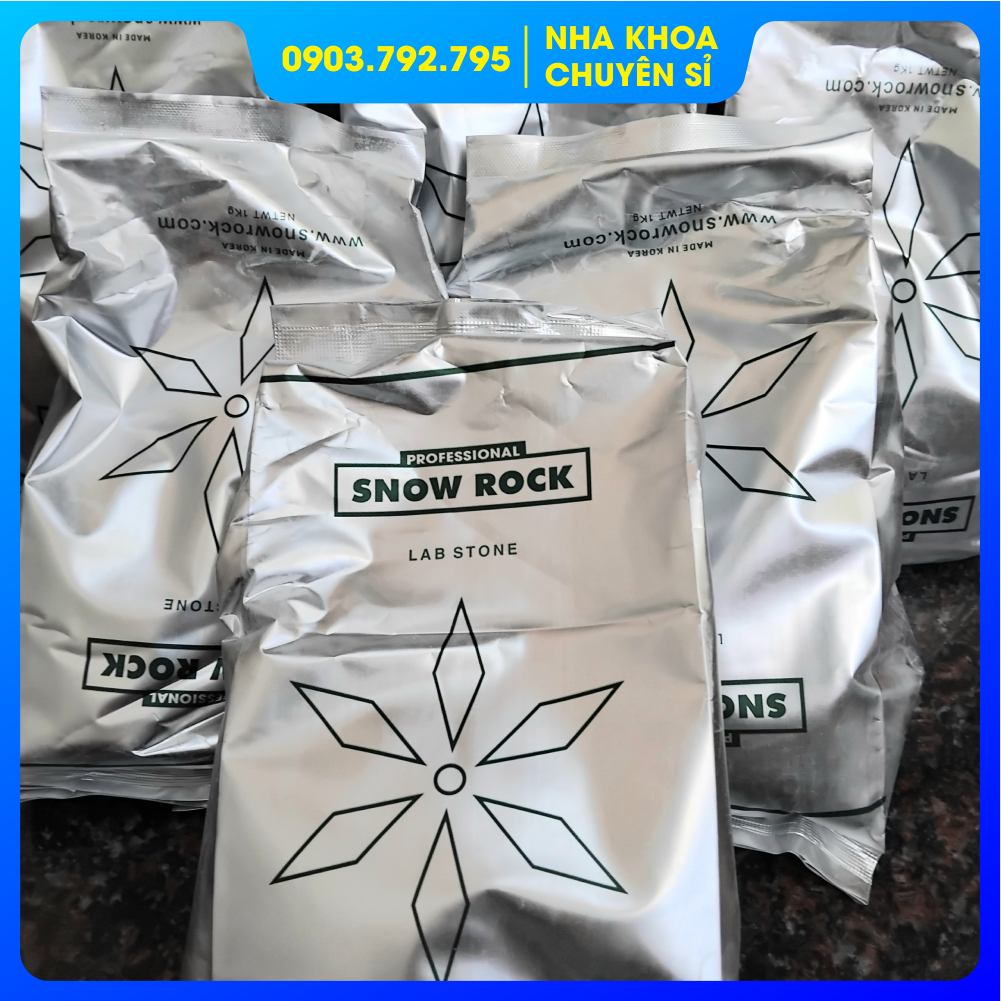 Thạch cao đổ mẫu Snow Rock Hàn Quốc ( Túi 1kg màu vàng )