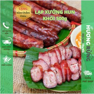 Lạp xưởng gác bếp,lạp sườn hun khói chuẩn vị Tây bắc thơm ngon gói 500g